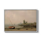 The Stranded Boat, 1863 - Floater Framed Canvas Print