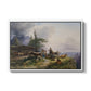 An Alpine Farm on the Untersberg, 1835 - Floater Framed Canvas Print