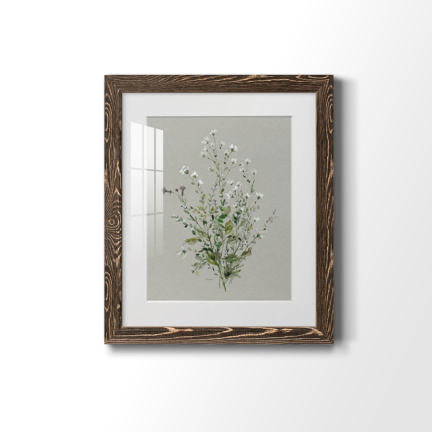 Bouquet of Grace I - Barnwood Framed Art Print