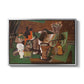 Playing Cards, Glasses, Bottle of Rum: "Vive la France", 1914-1915 - Floater Framed Canvas Print