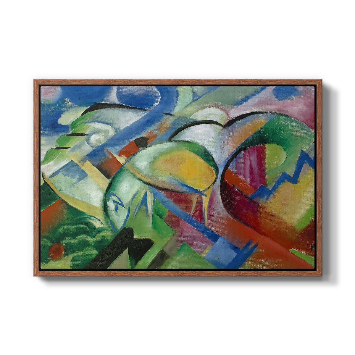 The Sheep, c. 1913-1914 - Floater Framed Canvas Print