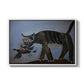 Cat Catching a Bird, 1939 - Floater Framed Canvas Print