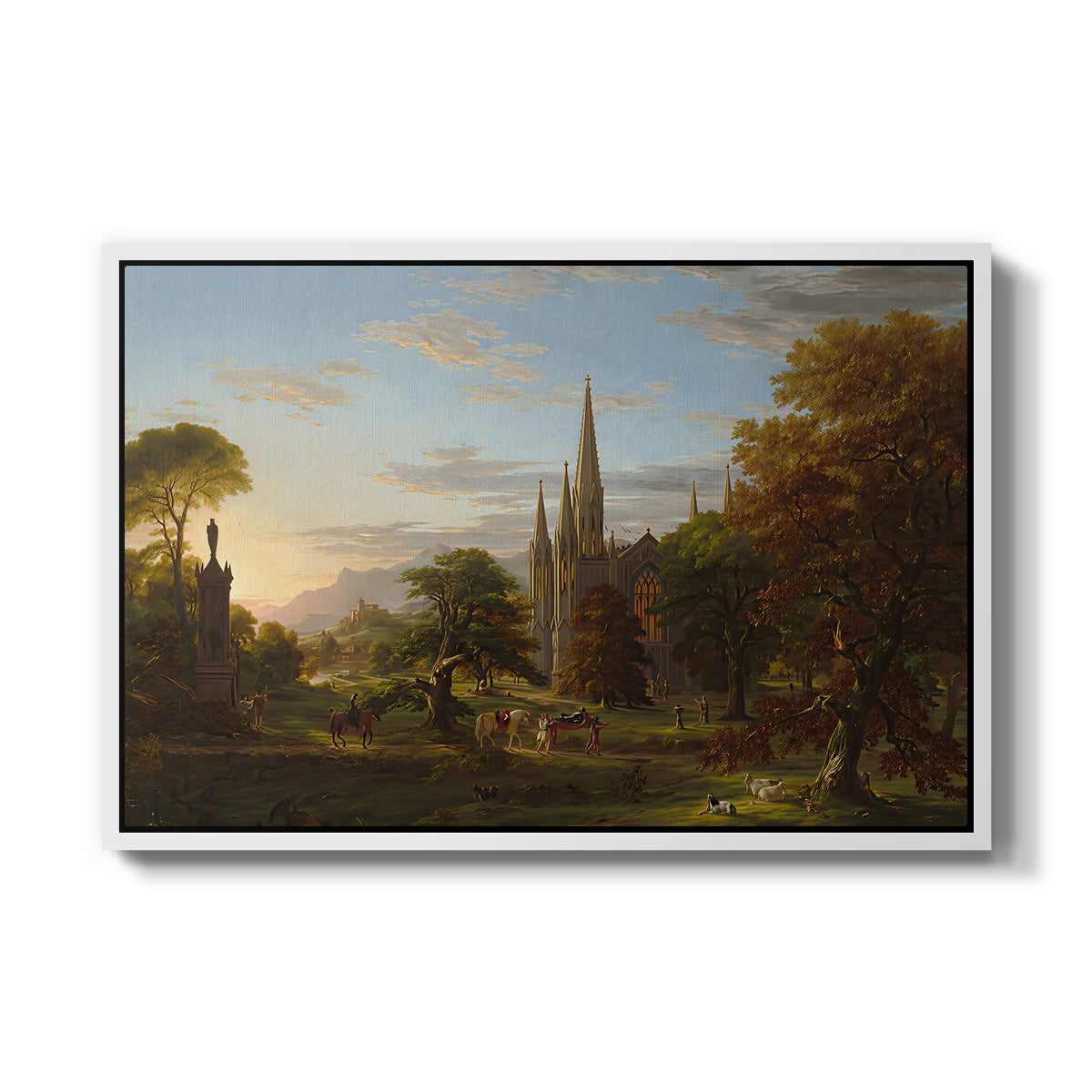 The Return, 1837 - Floater Framed Canvas Print