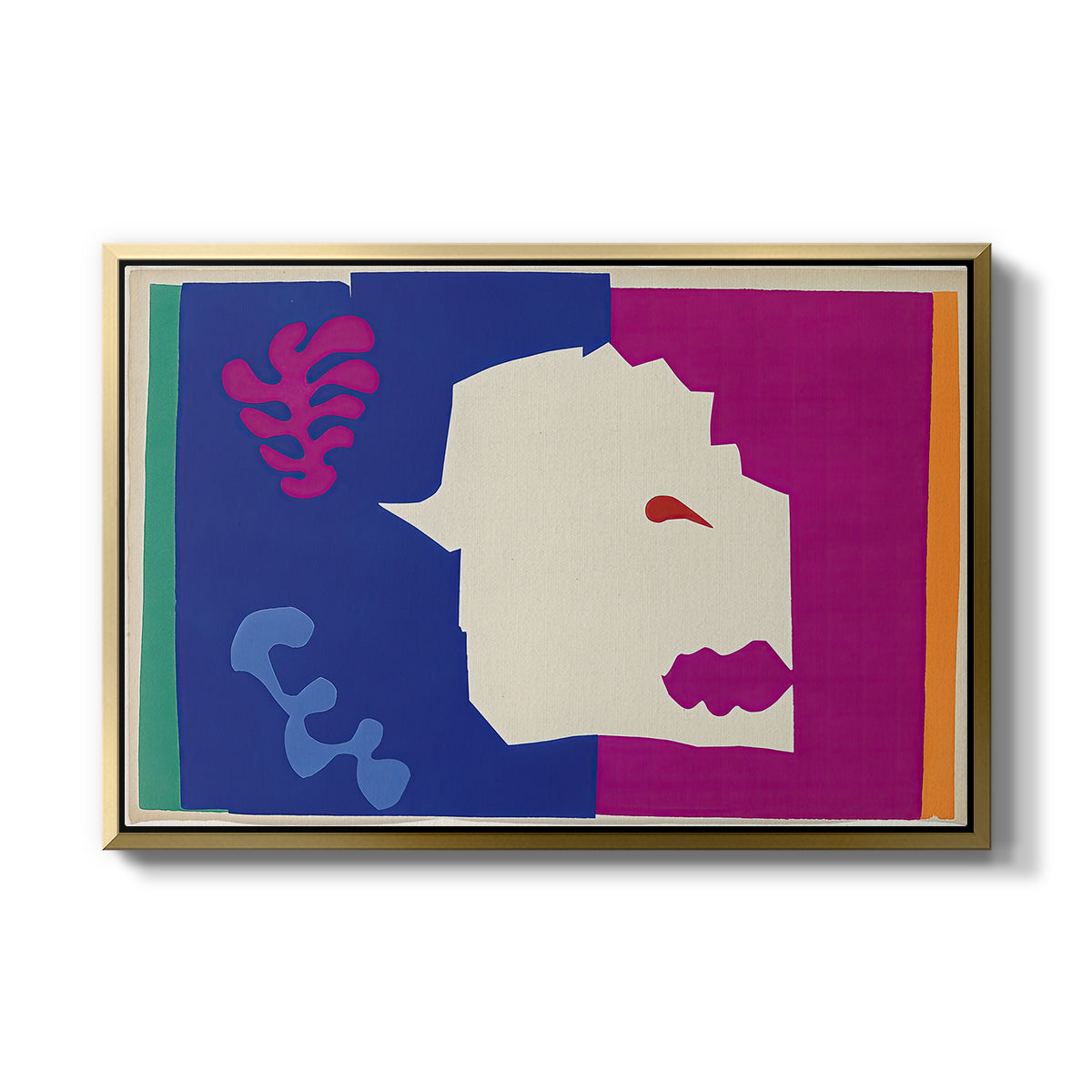 The Wolf (Le loup), from Jazz, 1947 - Floater Framed Canvas Print