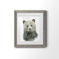 Forest Fur Baby Bear - Premium Framed Print - Distressed Barnwood Frame - Ready to Hang