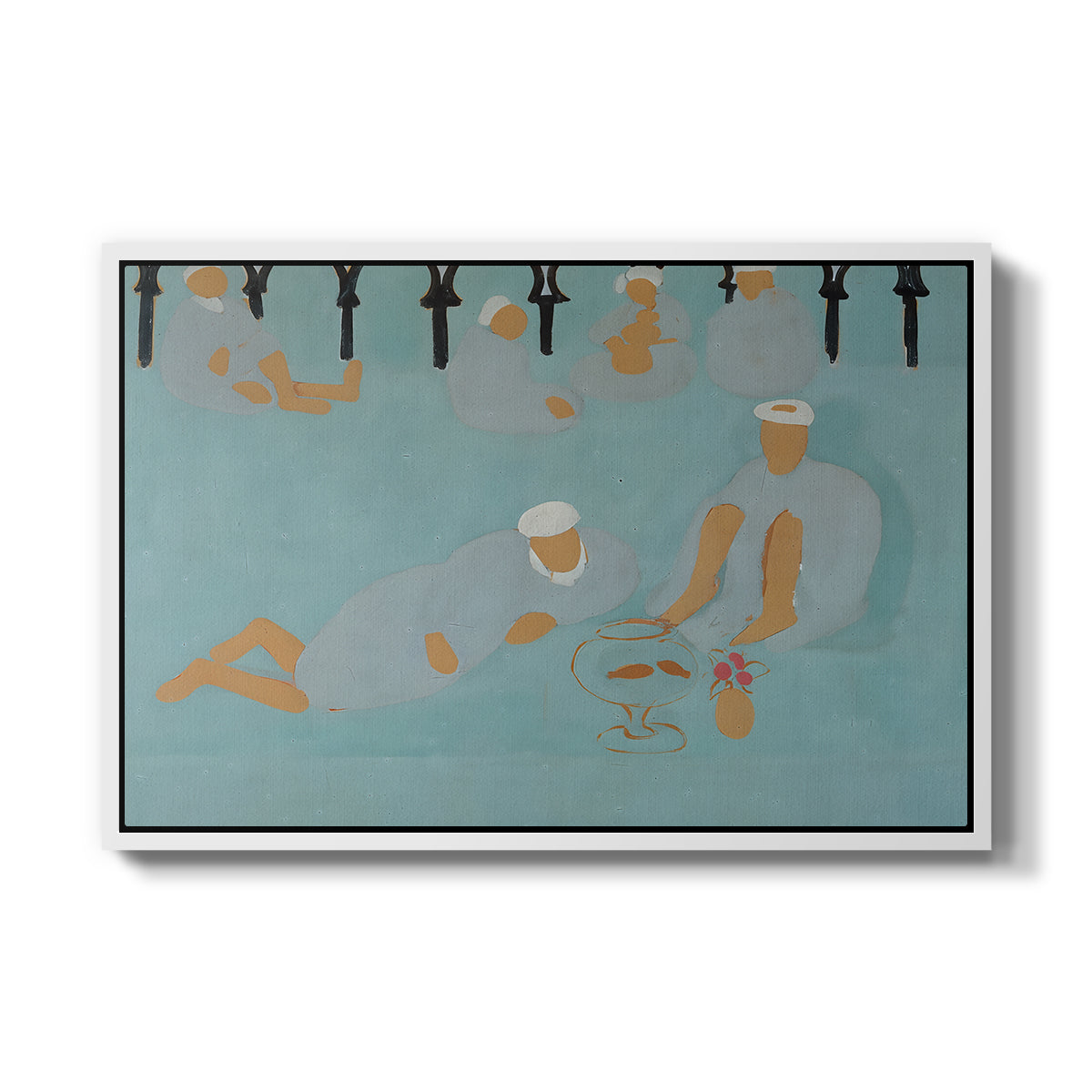 Arab Coffeehouse (Le café Maure), 1913 - Floater Framed Canvas Print