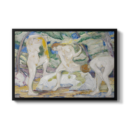 Bathing Women, 1910 - Floater Framed Canvas Print