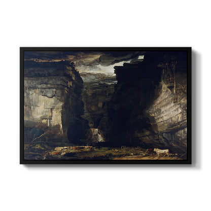 Gordale Scar, c. 1811-1813 - Floater Framed Canvas Print