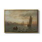 View from the Oslofjord, 1866 - Floater Framed Canvas Print