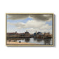 View of Delft, c. 1660-1661 - Floater Framed Canvas Print