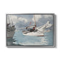 Fishing Boats, Key West, 1903 - Floater Framed Canvas Print