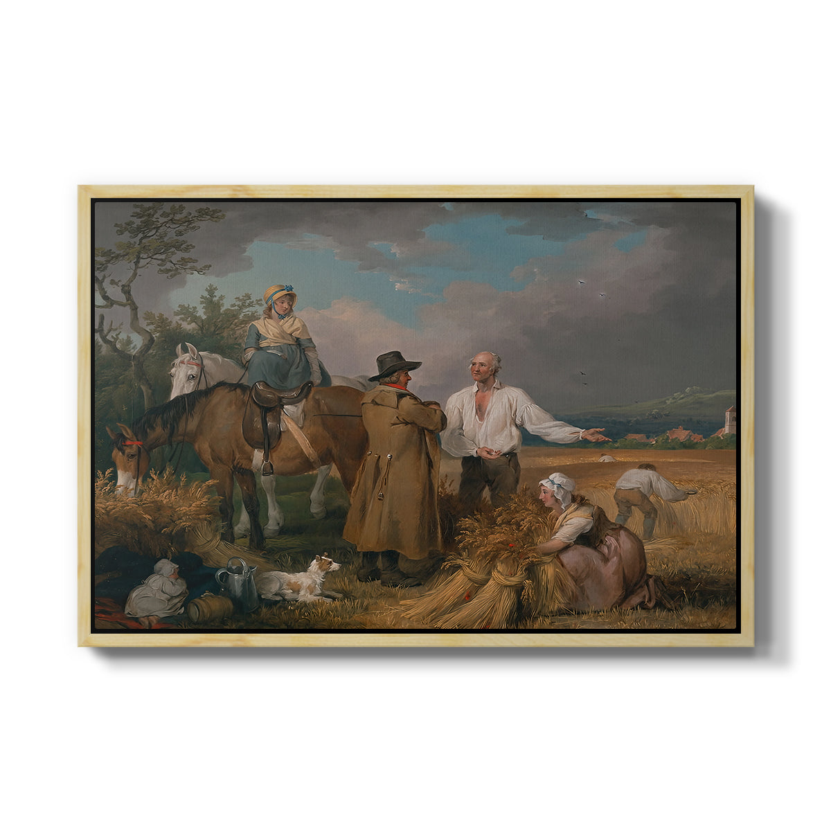 The Reapers, 1800 - Floater Framed Canvas Print