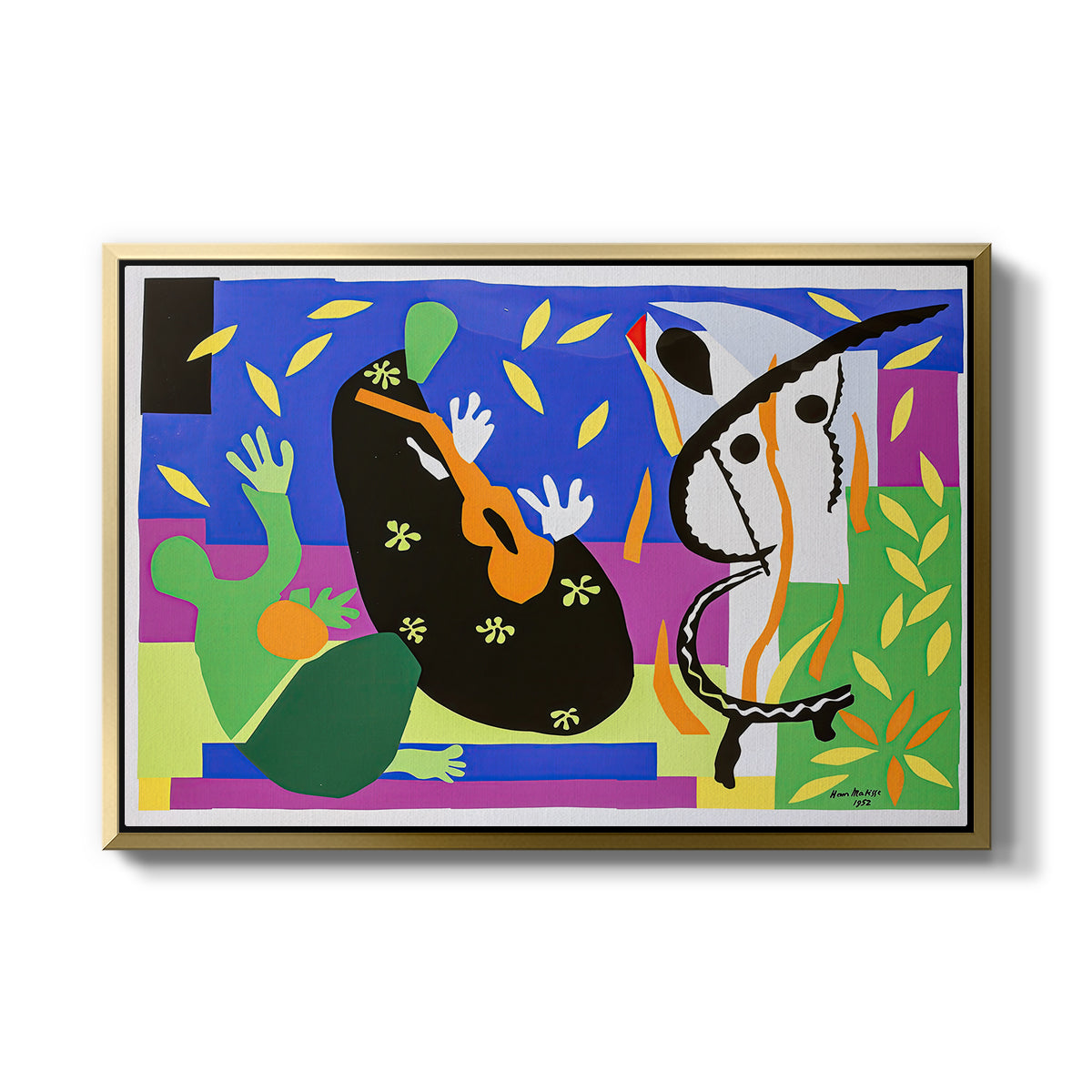 The Sorrows of the King, 1952 - Floater Framed Canvas Print