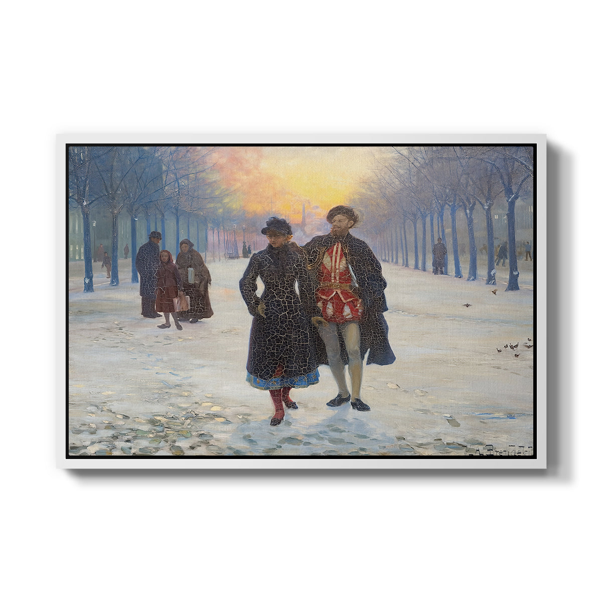 Morning after the Carnival, 1884 - Floater Framed Canvas Print