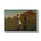 A Temperance Meeting, 1874 - Floater Framed Canvas Print