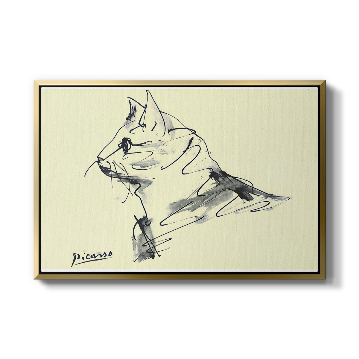 Cat (Le chat), c. 1961 - Floater Framed Canvas Print