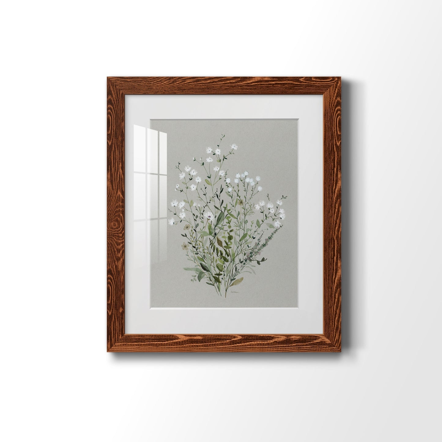 Bouquet of Grace II - Barnwood Framed Art Print