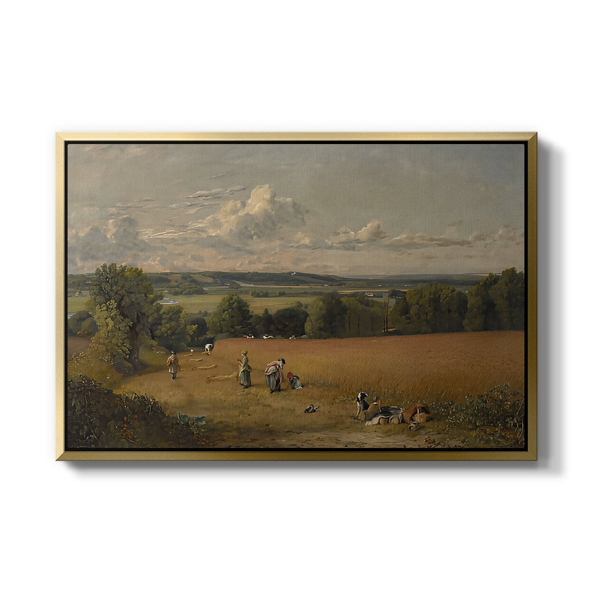 The Wheat Field, 1816 - Floater Framed Canvas Print