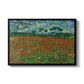 Field with Poppies, 1889 - Floater Framed Canvas Print