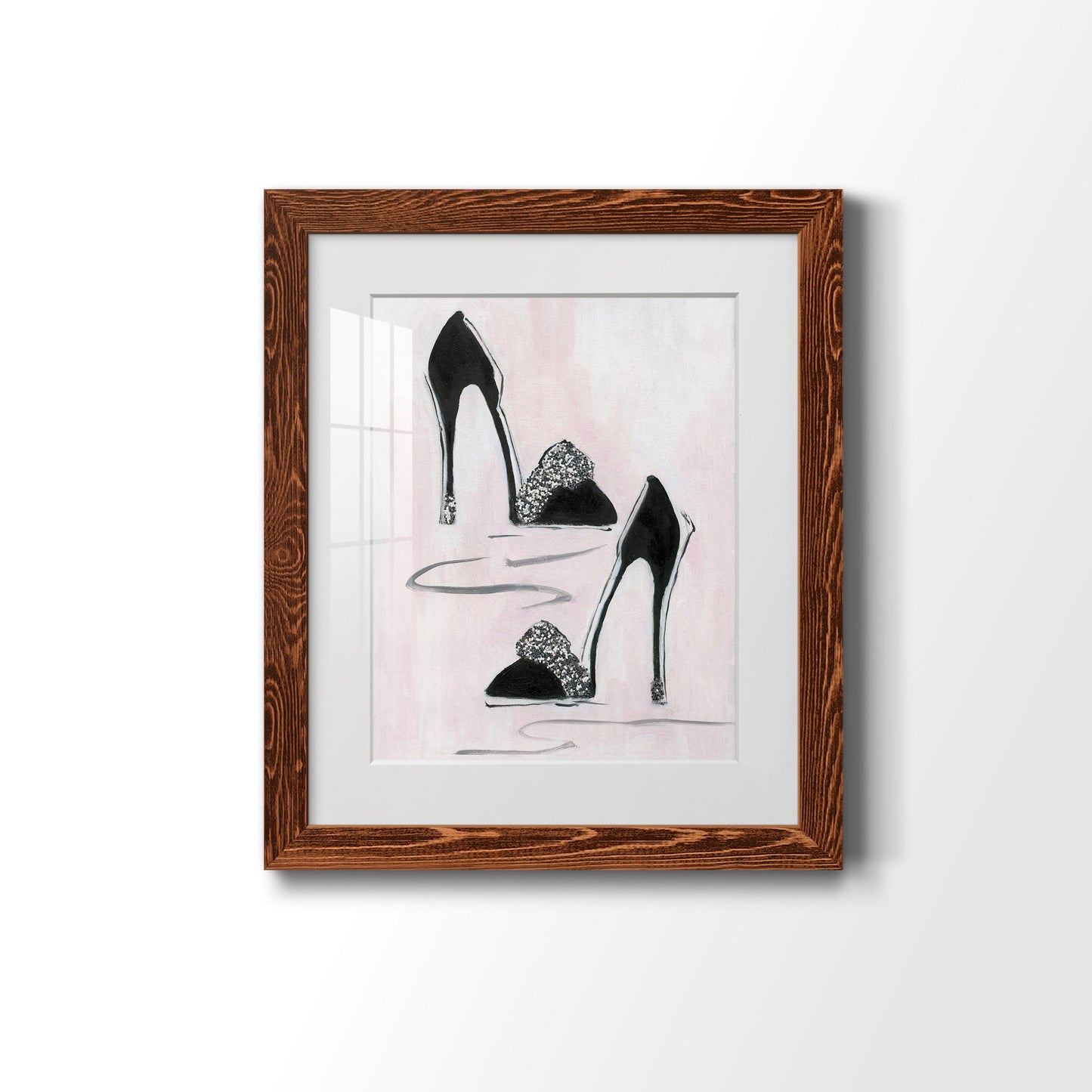 Shoes That Dazzle II - Barnwood Framed Art Print