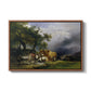 The Harvest Wagon (Der Heuwagen), c. 1850 - Floater Framed Canvas Print