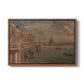 Somerset House Terrace from Waterloo Bridge, c. 1819 - Floater Framed Canvas Print