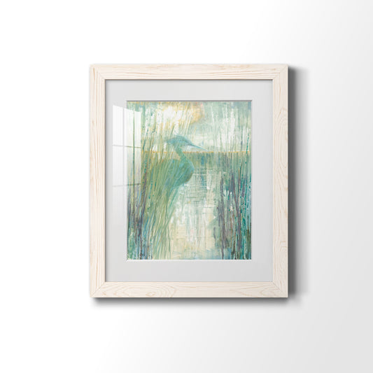 Morning Egret I - Barnwood Framed Art Print