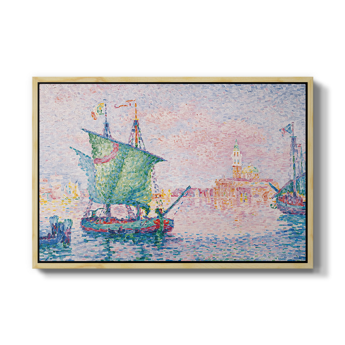 Venice, the Pink Cloud, 1909 - Floater Framed Canvas Print