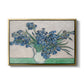Irises, 1890 - Floater Framed Canvas Print