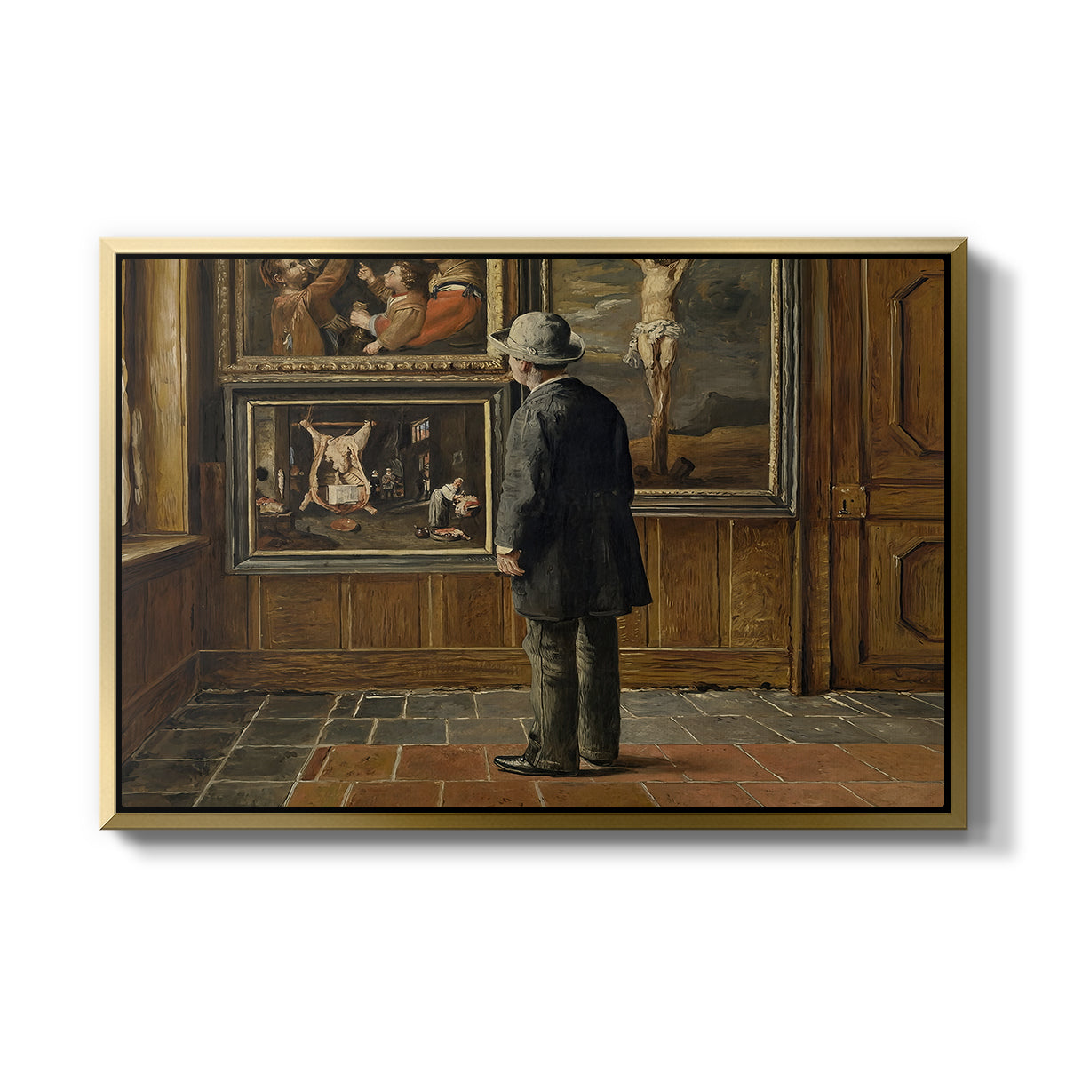 The Picture Lover, 1884 - Floater Framed Canvas Print