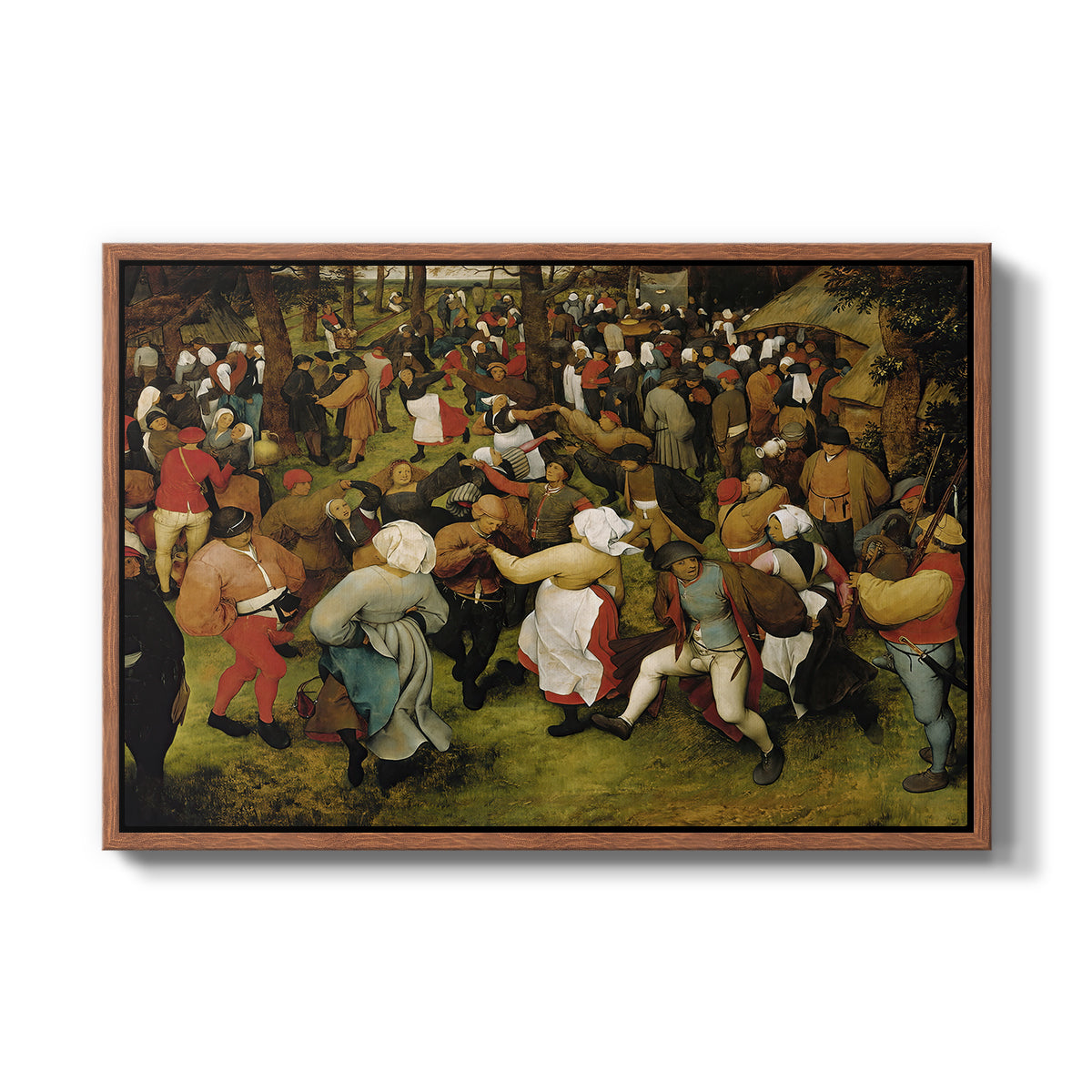 The Wedding Dance, c. 1566 - Floater Framed Canvas Print