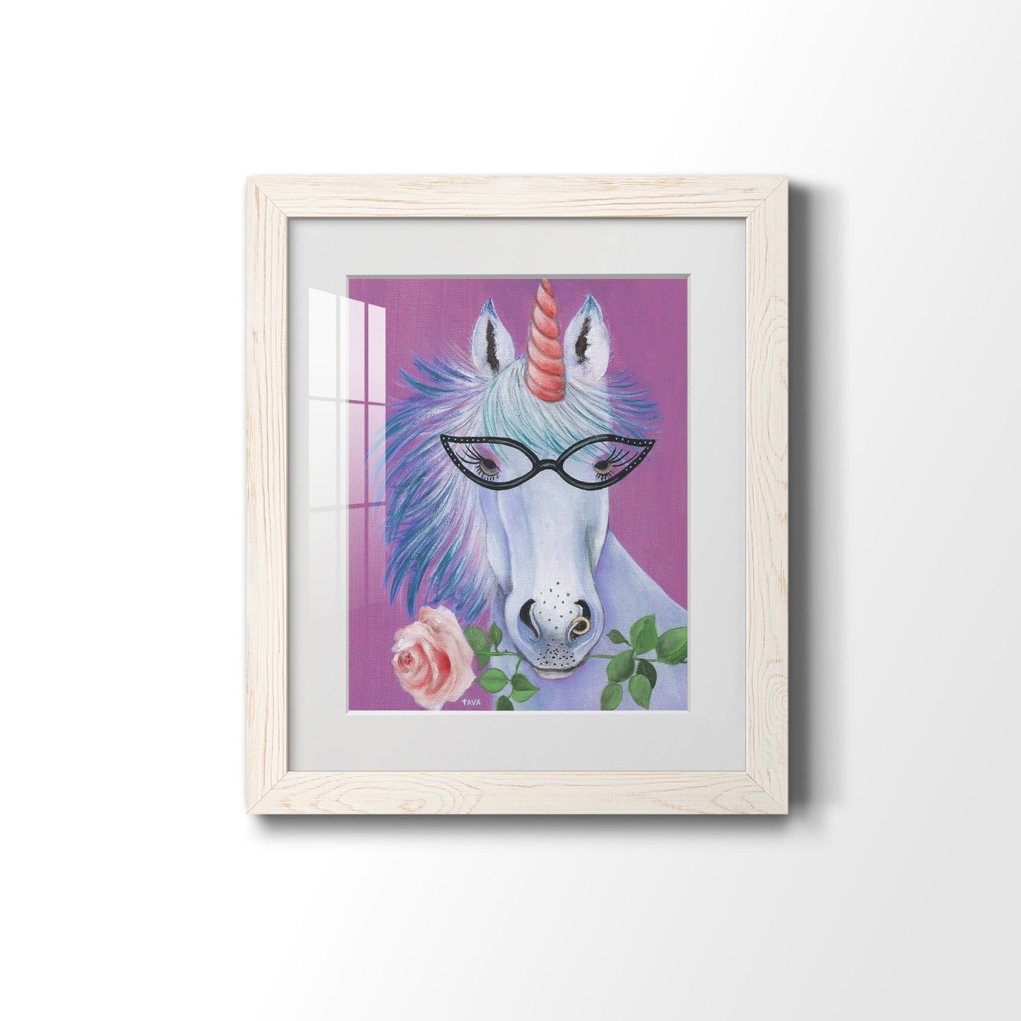 Unicorn III - Premium Framed Print - Distressed Barnwood Frame - Ready to Hang