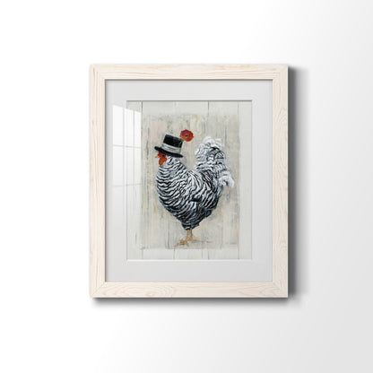 Sunday Best Rooster - Premium Framed Print - Distressed Barnwood Frame - Ready to Hang