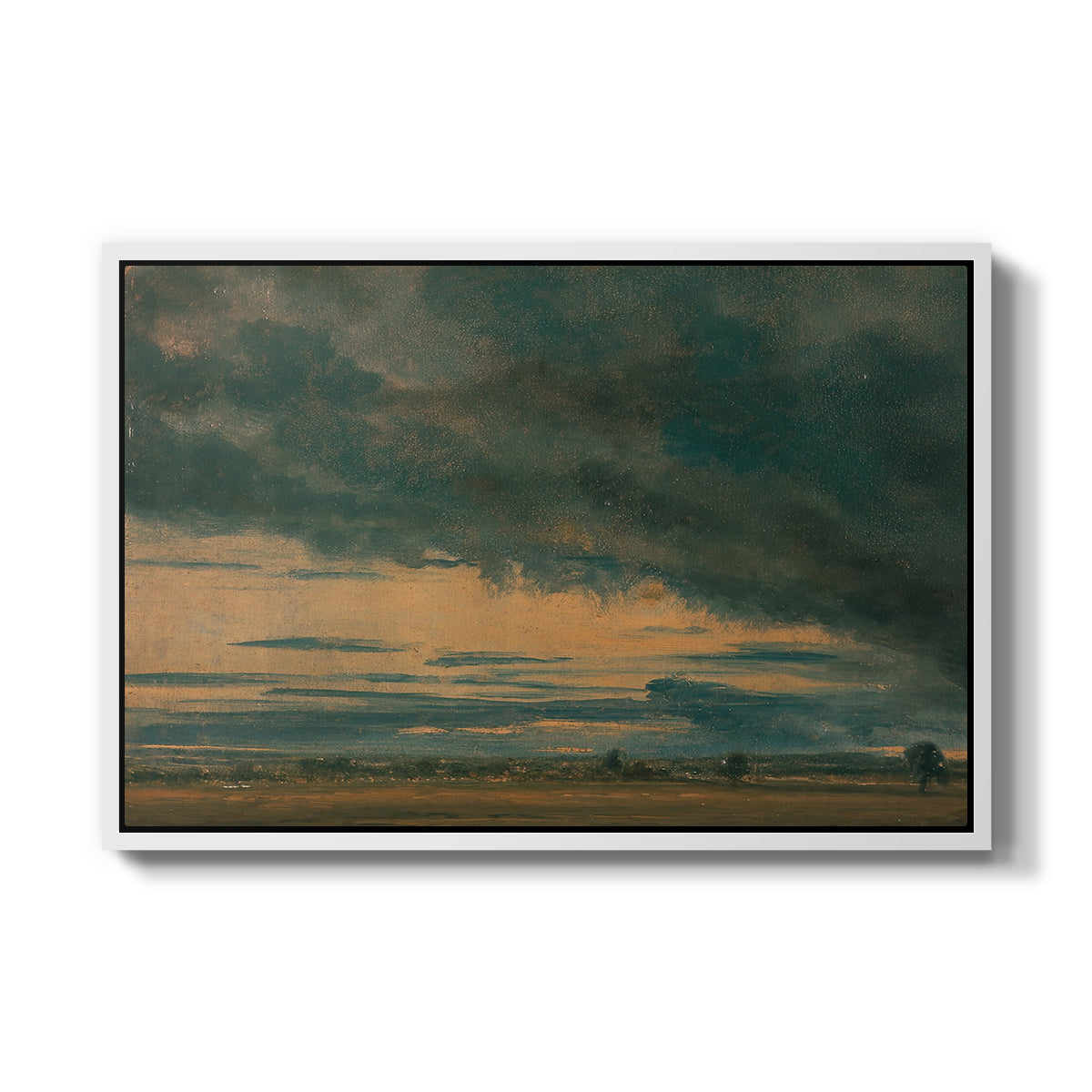 Cloud Study, c. 1821 - Floater Framed Canvas Print
