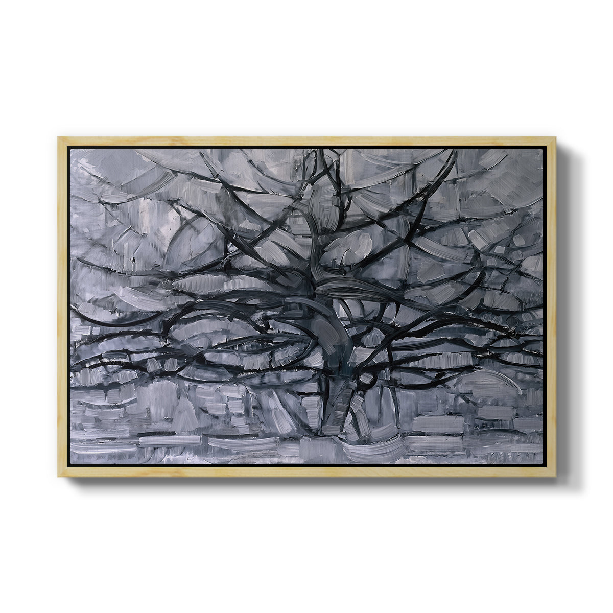 The Gray Tree, 1911 - Floater Framed Canvas Print