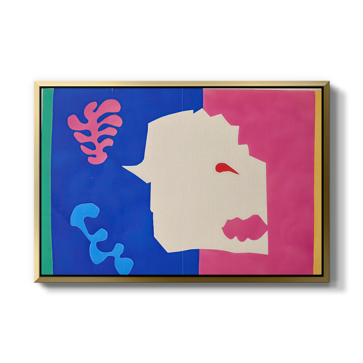 The Wolf (Le loup), from Jazz, 1947 - Floater Framed Canvas Print