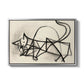 Study of a Cat (Étude de chat), 1946 - Floater Framed Canvas Print