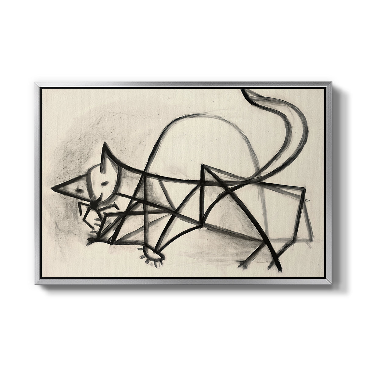 Study of a Cat (Étude de chat), 1946 - Floater Framed Canvas Print