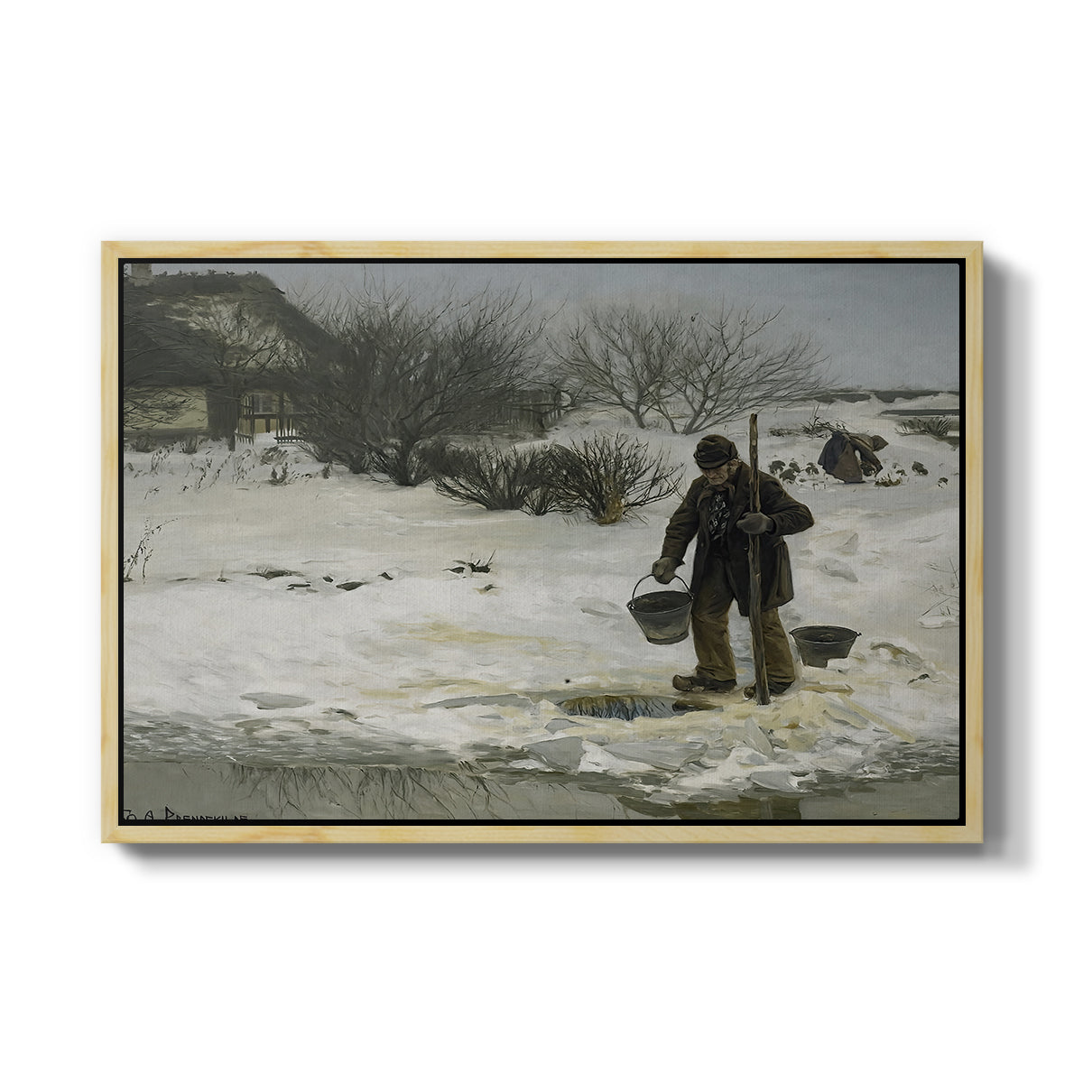 Tøsne, 1895 - Floater Framed Canvas Print