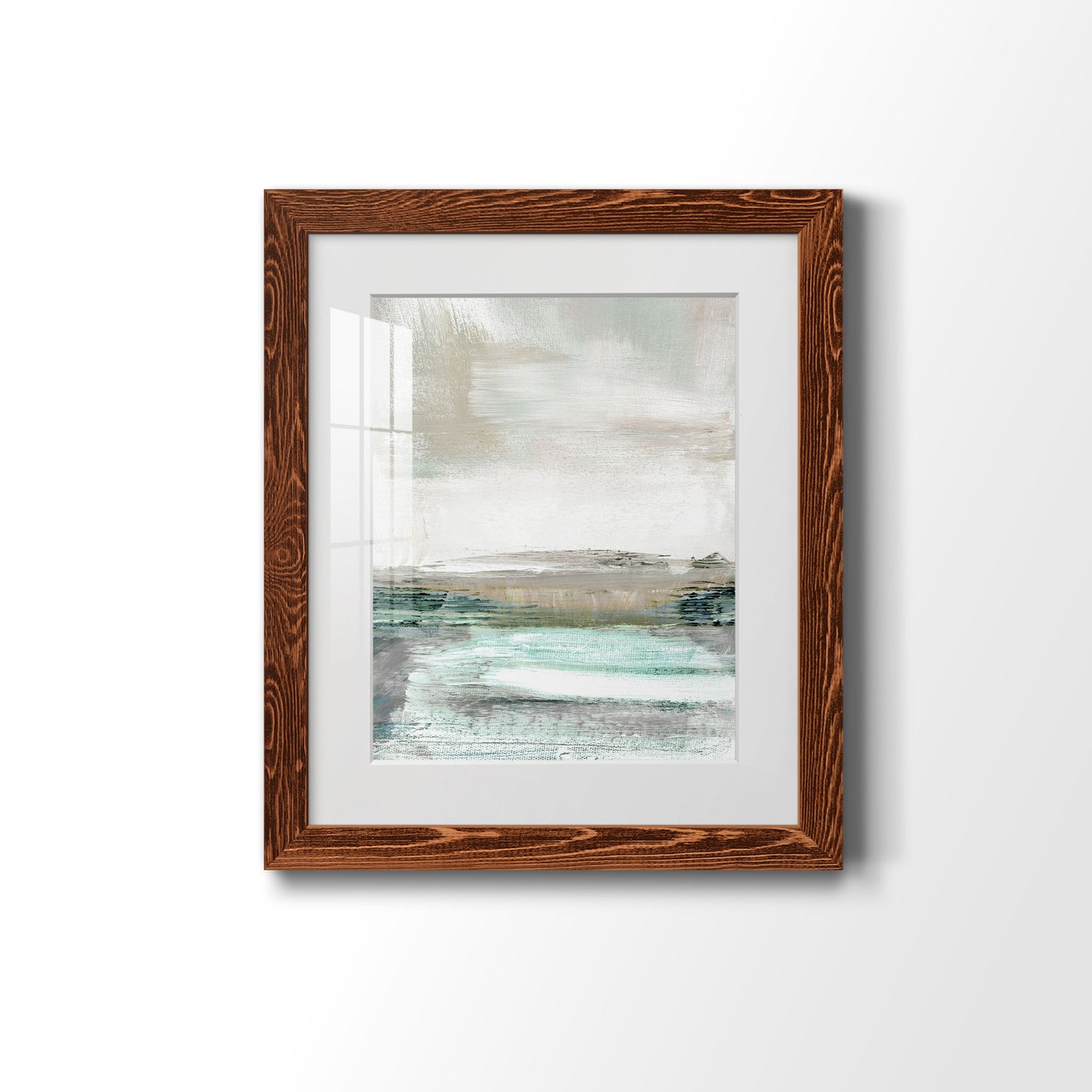 Summer Teal I - Premium Framed Print - Distressed Barnwood Frame - Ready to Hang