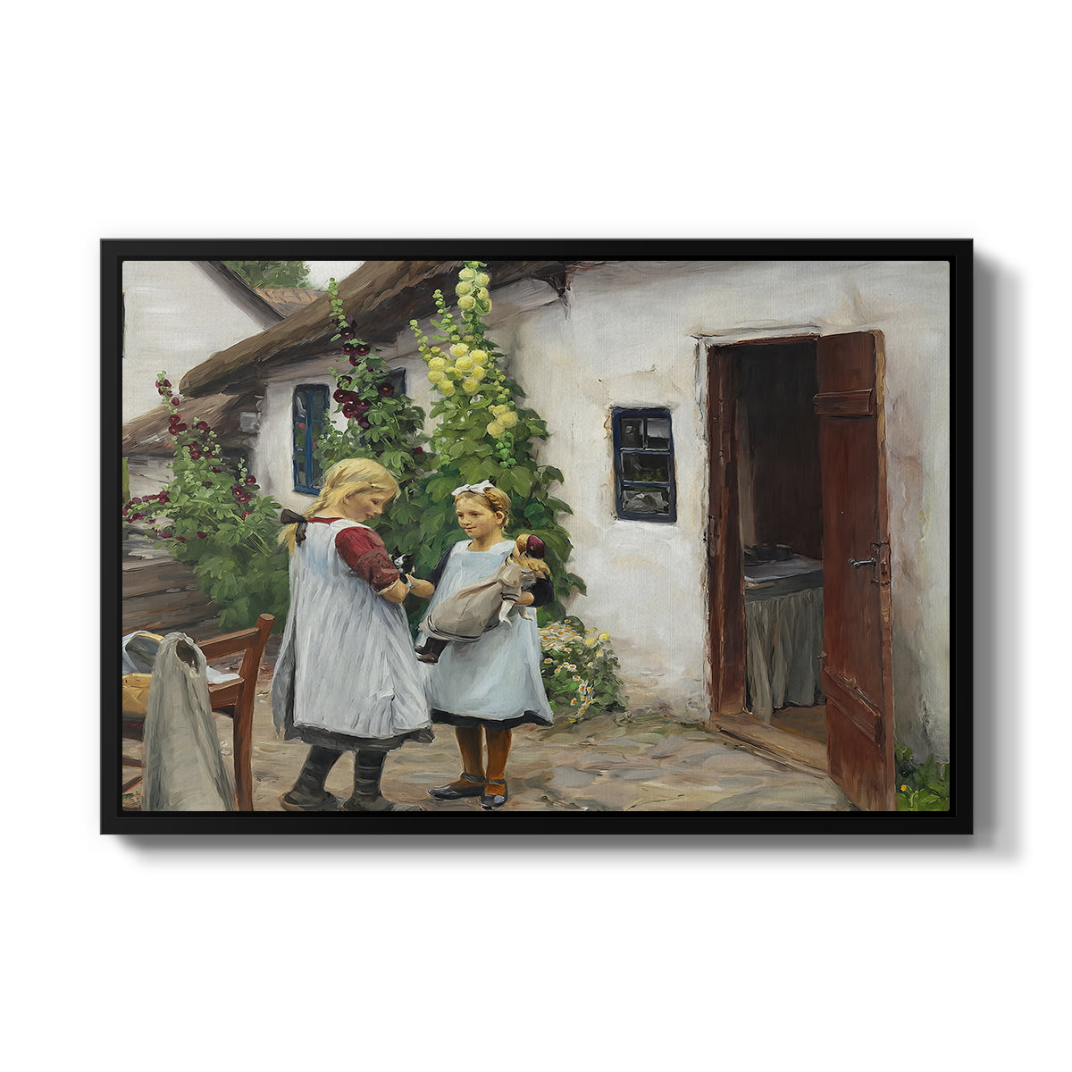 Have You Seen My Kitten?, 1914 - Floater Framed Canvas Print
