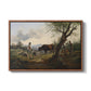 Shepherd with Billy Goat, c. 1830 - Floater Framed Canvas Print