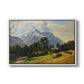 Mountains in Berchtesgaden - Floater Framed Canvas Print