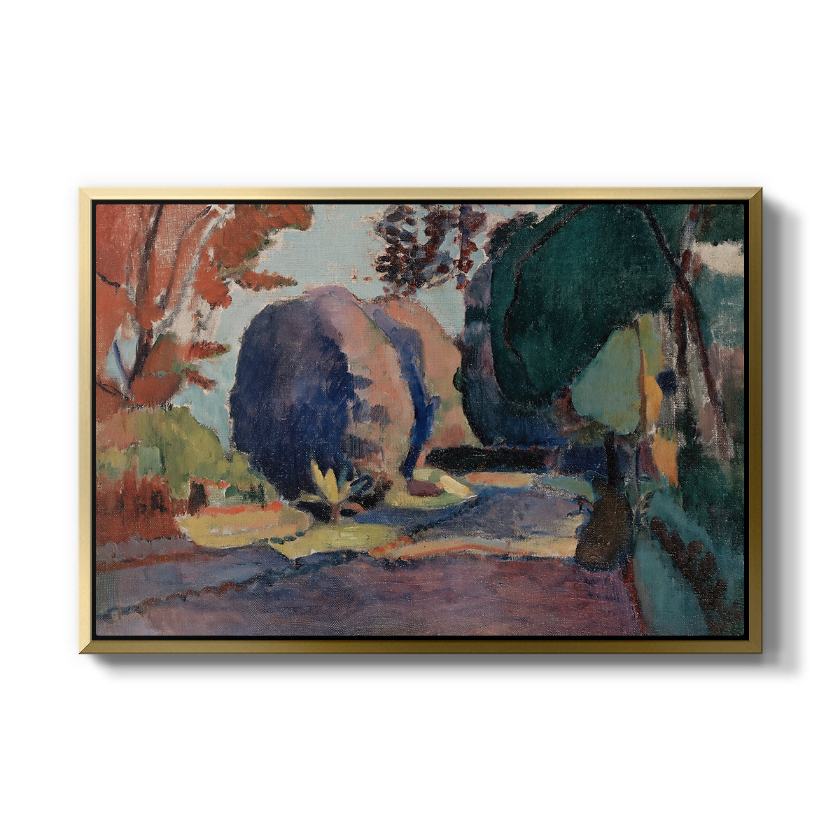 The Luxembourg Gardens, 1901 - Floater Framed Canvas Print
