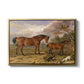 Portrait of Reformer, Blucher, Tory and Crib, Property of Rowland Alston, Esq., M.P., 1835 - Floater Framed Canvas Print