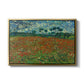 Field with Poppies, 1889 - Floater Framed Canvas Print