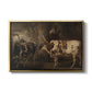 Portraits of Two Extraordinary Oxen, Property of the Earl of Powis, 1814 - Floater Framed Canvas Print