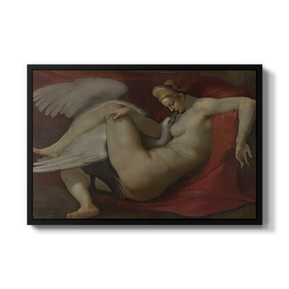 Leda and the Swan (16th-Century Version), c. 1530 - Floater Framed Canvas Print