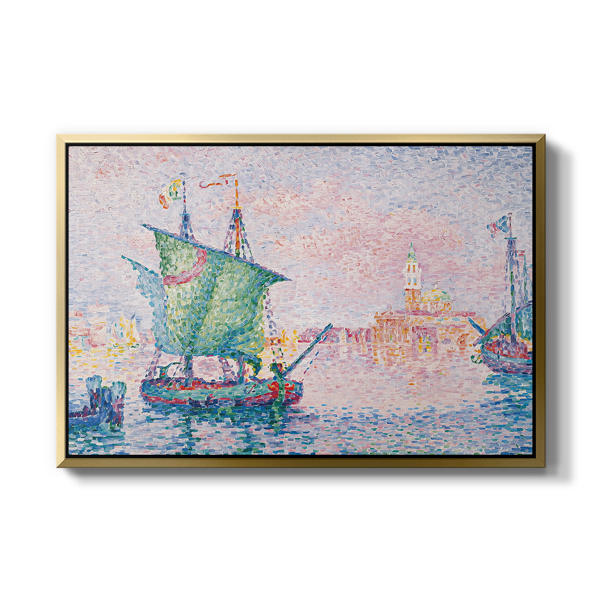 Venice, the Pink Cloud, 1909 - Floater Framed Canvas Print