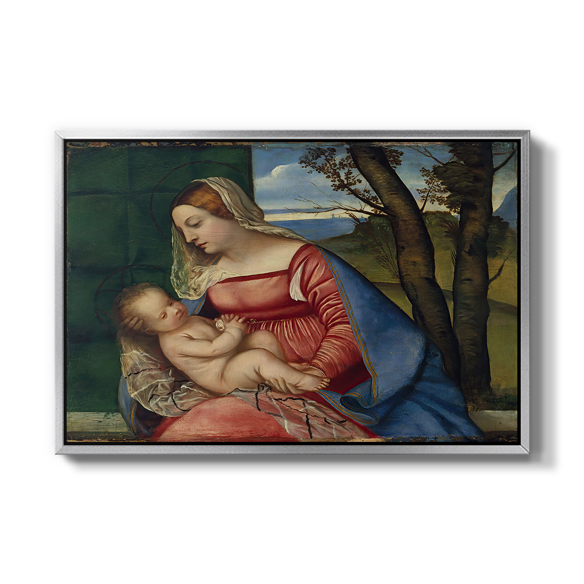 Madonna and Child, c. 1508 - Floater Framed Canvas Print
